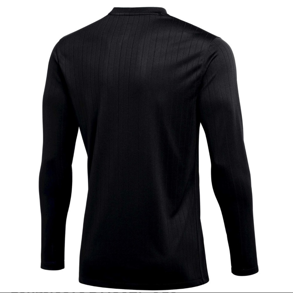 Nike Dri-Fit Mens Referee 2 Jersey Long Sleeve Black Sports Shirt Active Large - Picture 2 of 11